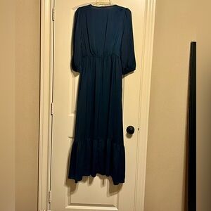 Elegant Navy Blue Women's Dress by Baevely Size M